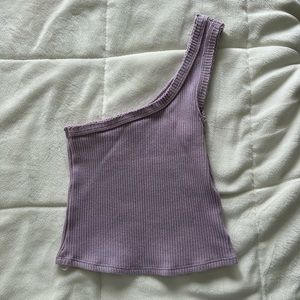 Urban Outfitters Ribbed One Shoulder Tank